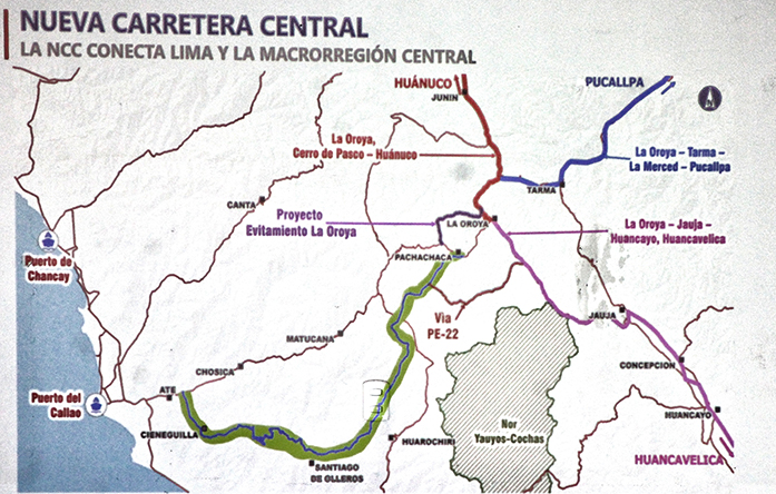 Exponen beneficios del megaproyecto de construcción de la nueva Carretera Central