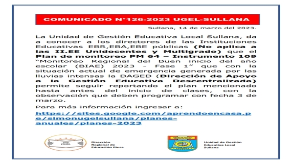 Comunicados N°126