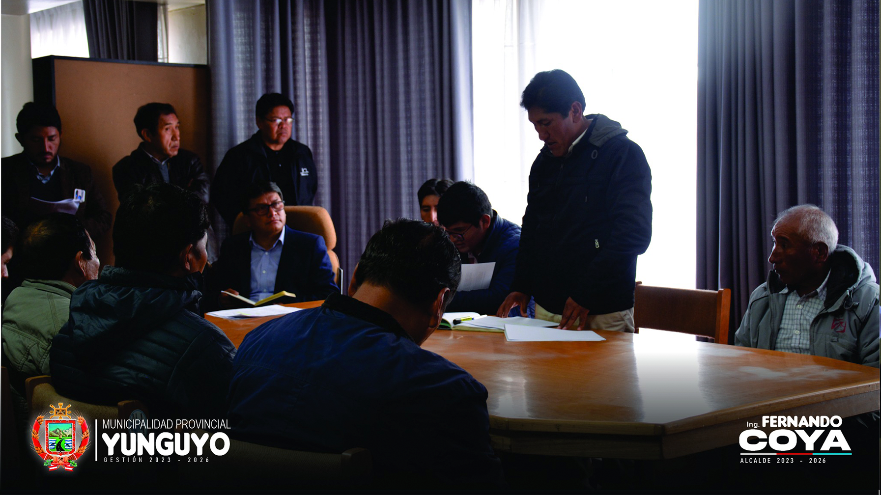 Alcalde de Yunguyo apoyara el proceso de adecuación de la ley N°31079 a favor de los Centros Poblados