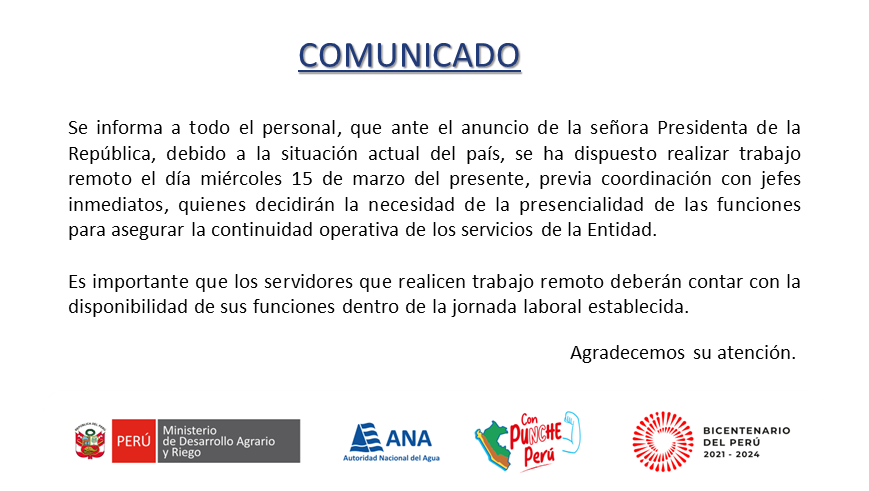 comunicado