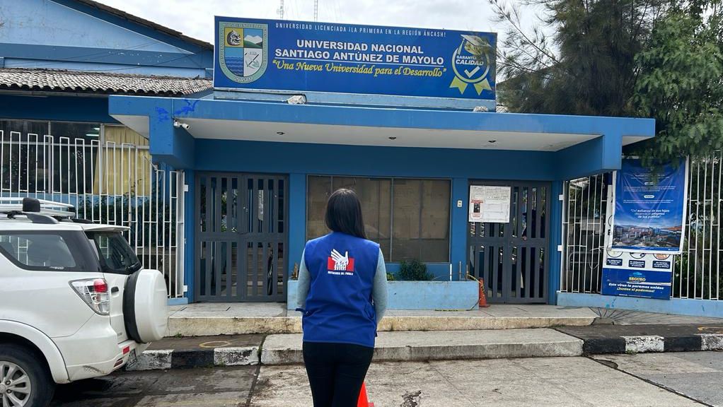 Fachada de la Universidad en Áncash