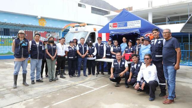 Lima norte: Minsa instala Comando de Avanzada para brindar atención oportuna a población afectada por huaicos
