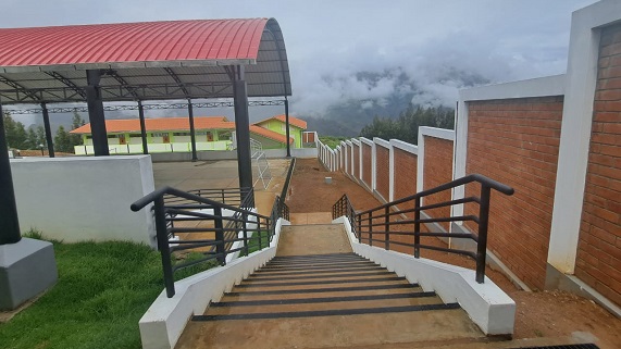 vista desde la escalera