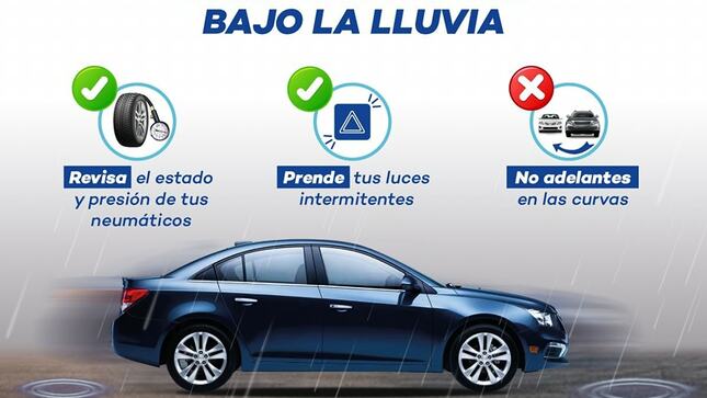Estimado conductor, tome en cuenta las siguientes recomendaciones