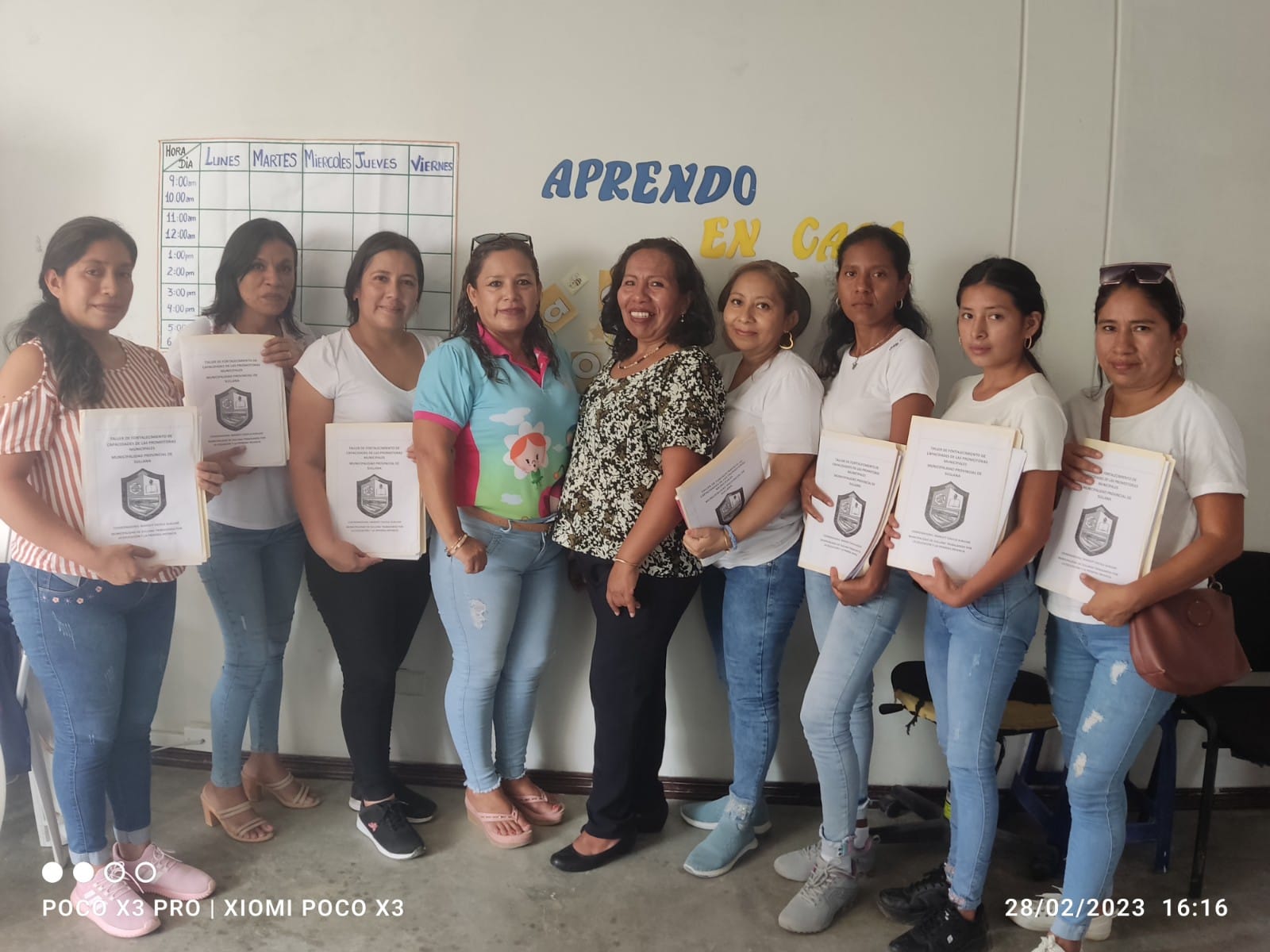Municipalidad En Coordinación Con La UGEL Capacitan A Promotoras De Educación En La Primera Infancia