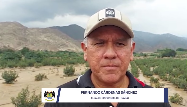 Alcalde provincial inspeccionó zonas afectadas por huaicos e inundaciones