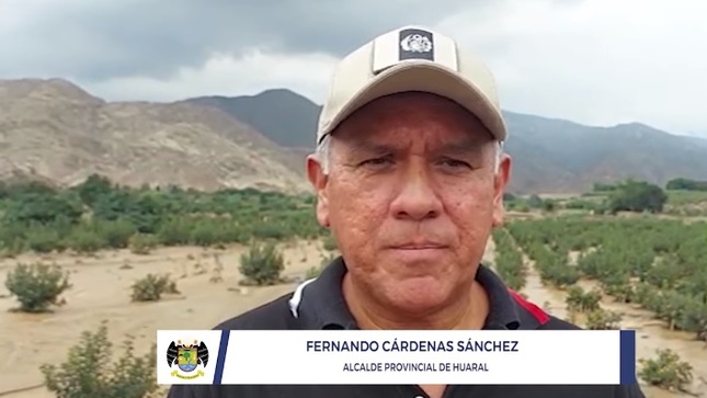 Alcalde provincial inspeccionó zonas afectadas por huaicos e inundaciones