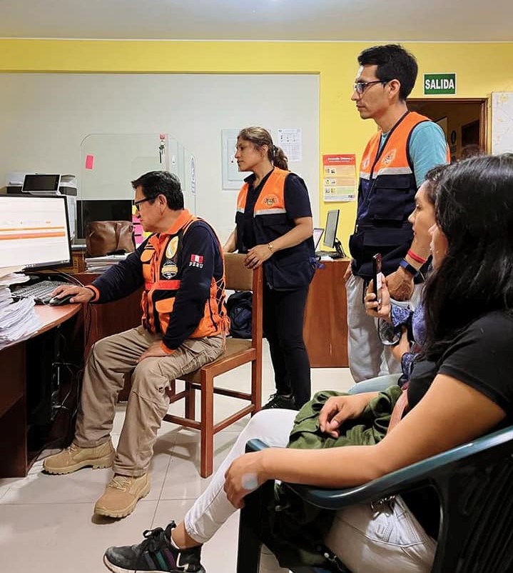 Personal municipal realizó registro de damnificados por huaico para hacer llegar apoyo humanitario