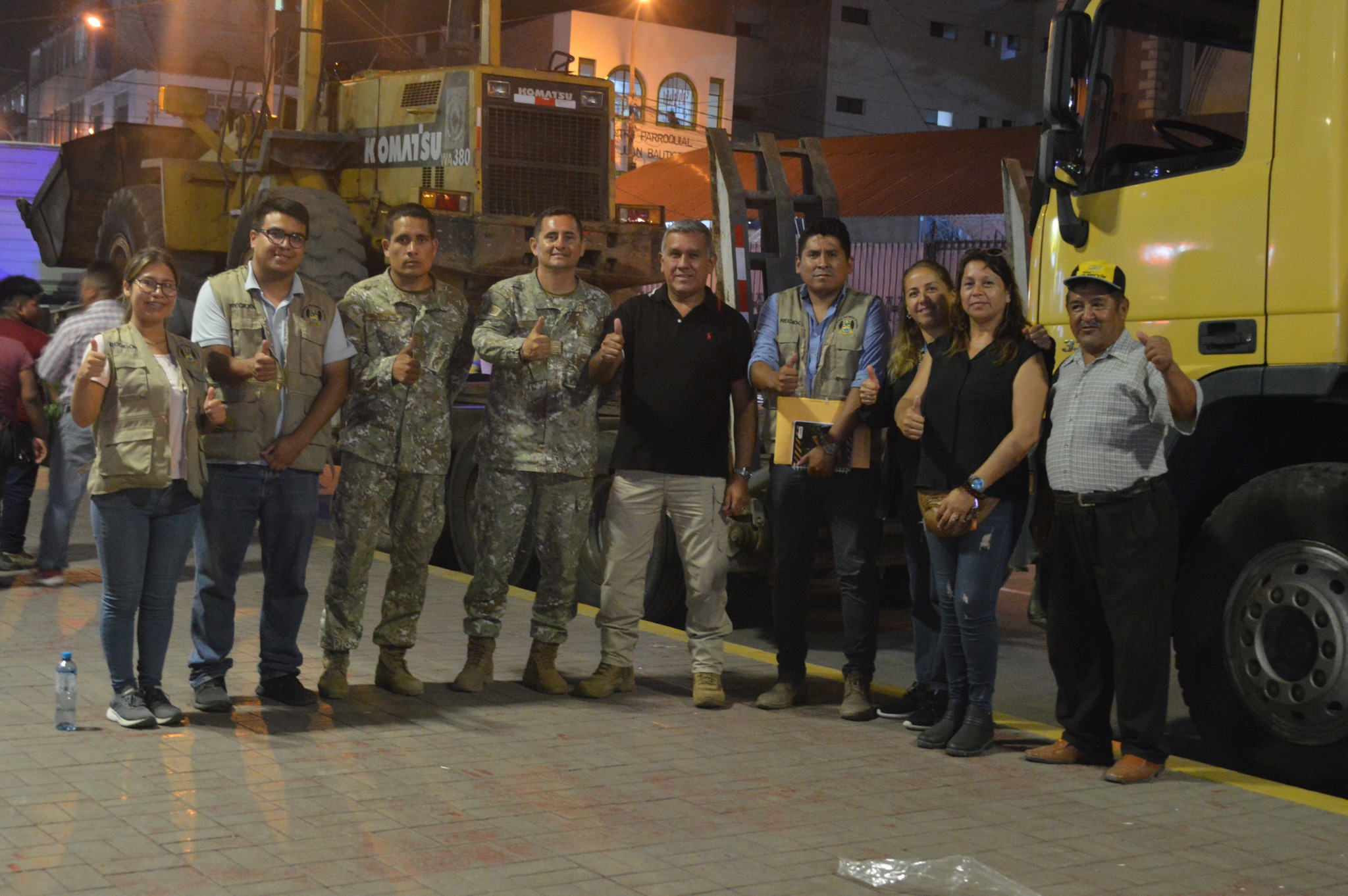 Ejército Peruano respondió a pedido del alcalde Fernando Cárdenas y trajo maquinaria a Huaral