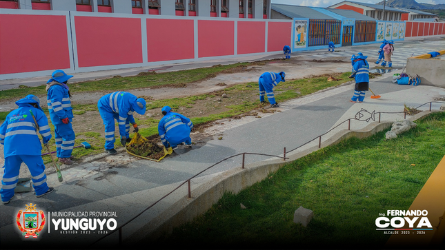 Municipio de Yunguyo continua con la jornada de limpieza 