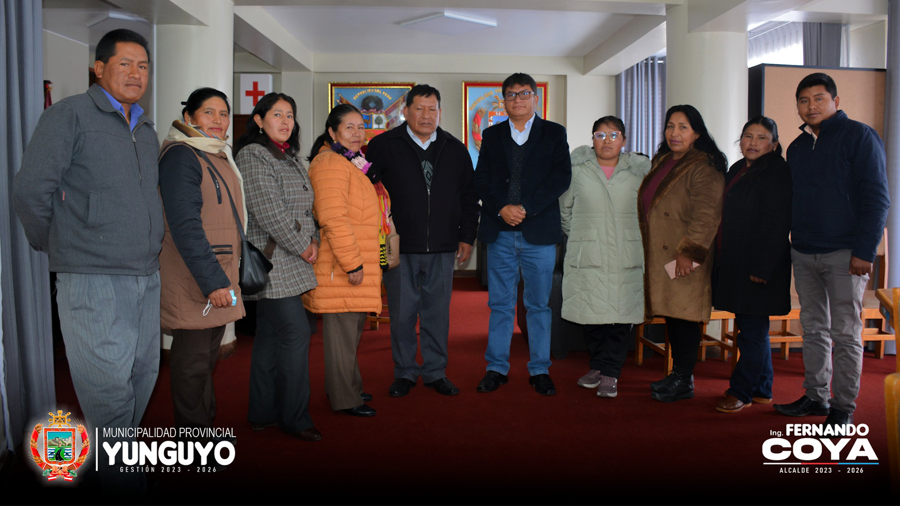 Alcalde se reúne con Representantes del CEPRO-Yunguyo