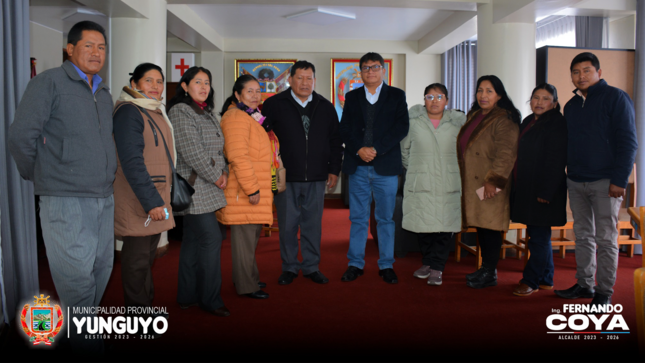 Alcalde se reúne con Representantes del CEPRO-Yunguyo 