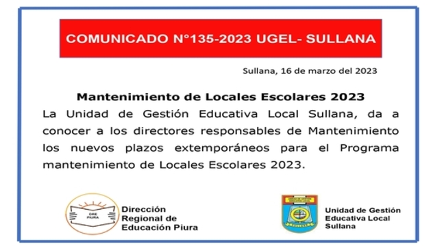 Comunicado N°135
