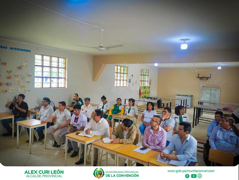 Autoridades municipales acuerdan mejorar las condiciones educativas de la I.E. INA 67