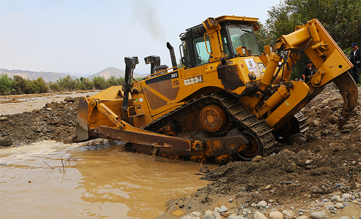 Huaral: Intensifican trabajos de limpieza y encauzamiento del río Chancay