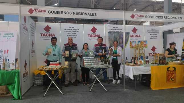 Productores de orégano y aceituna tacneña participan en la EXPO PROVEEDORES PERÚ 2023