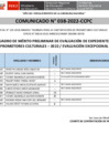 Vista preliminar de documento [ Ver Comunicado 038-2022-CCPC - Cuadro de Merito Preliminar de Evaluación de Expedientes de Promotores Culturales 2022 ] 23-05-2022