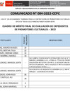 Vista preliminar de documento [ Ver Comunicado N° 004-2022-CCPC - Cuadro Final de Evaluación de Expedientes de Promotores Culturales 2022 ] 25-02-2022