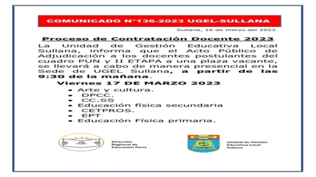 Comunicado N°136