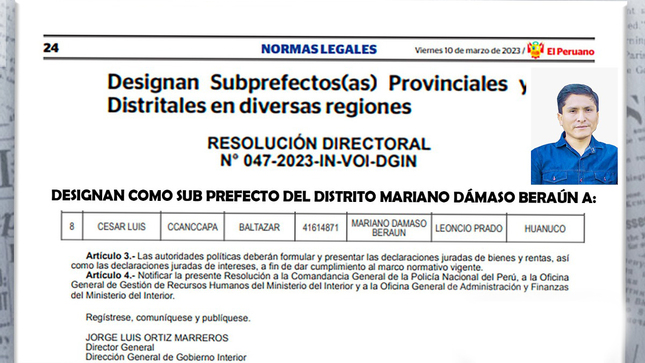 Trabajando por un distrito turístico y seguro.