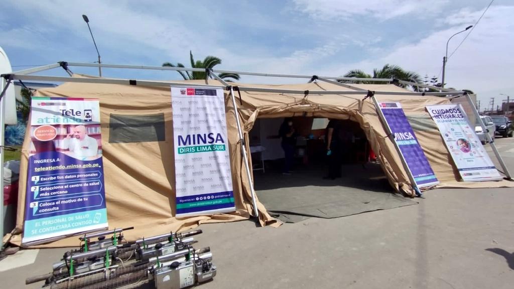 Diris Lima sur Minsa instala Puesto Médico de Avanzada en Punta Hermosa ante la caída de huaicos