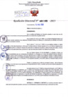 Vista preliminar de documento Resolución Directoral. Nº 1105 