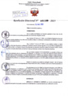 Vista preliminar de documento Resolución Directoral. Nº 1109 