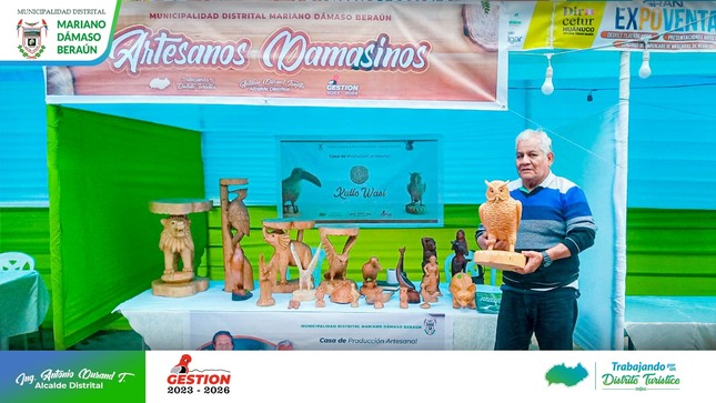 Artesano Damasino presente en Expo Venta "Comprale a Huánuco"