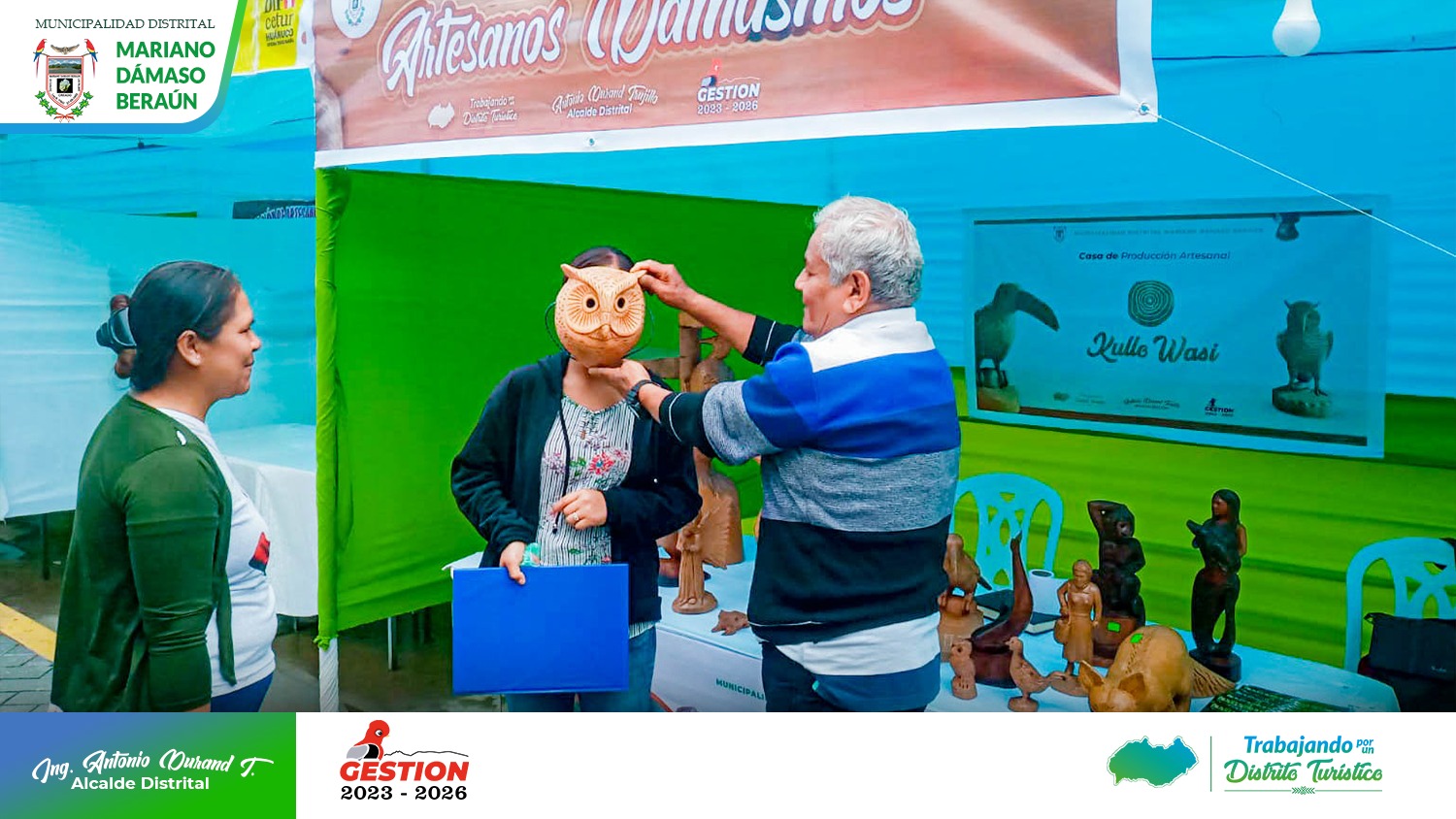 Artesano Damasino presente en Expo Venta "Comprale a Huánuco"
