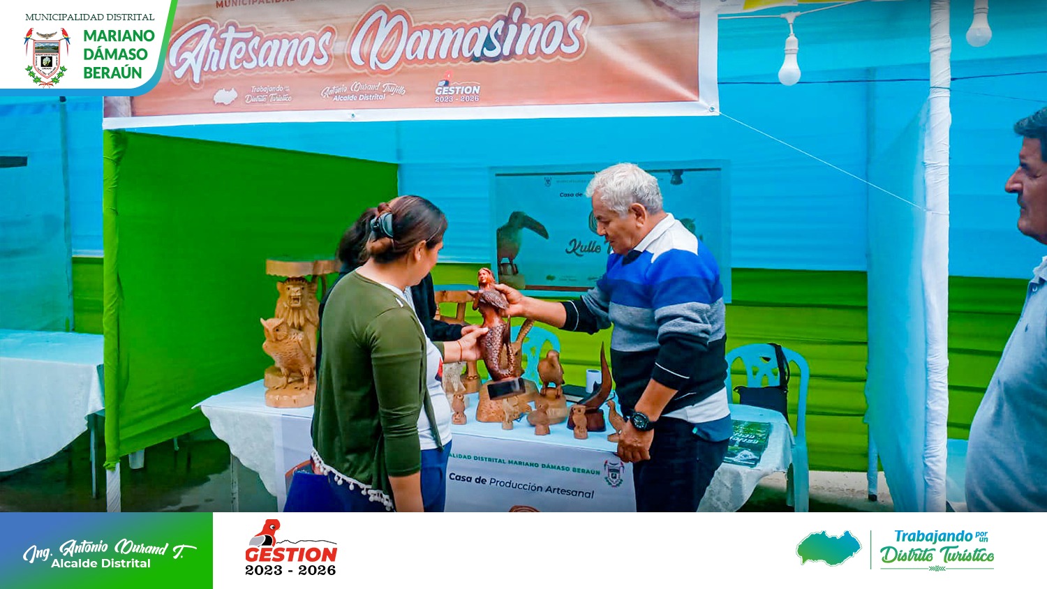 Artesano Damasino presente en Expo Venta "Comprale a Huánuco"