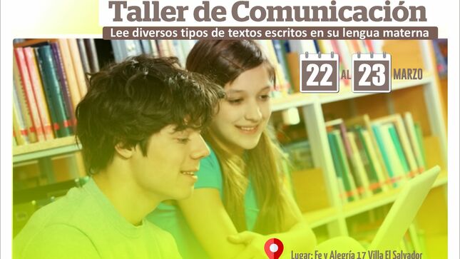 Taller de comunicación del nivel secundaria: lee diversos tipos de textos escritos en su lengua materna