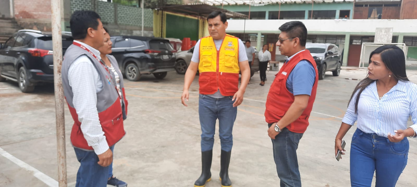 Ugel uno coordina acciones frente a lluvias intensas en pachacamac