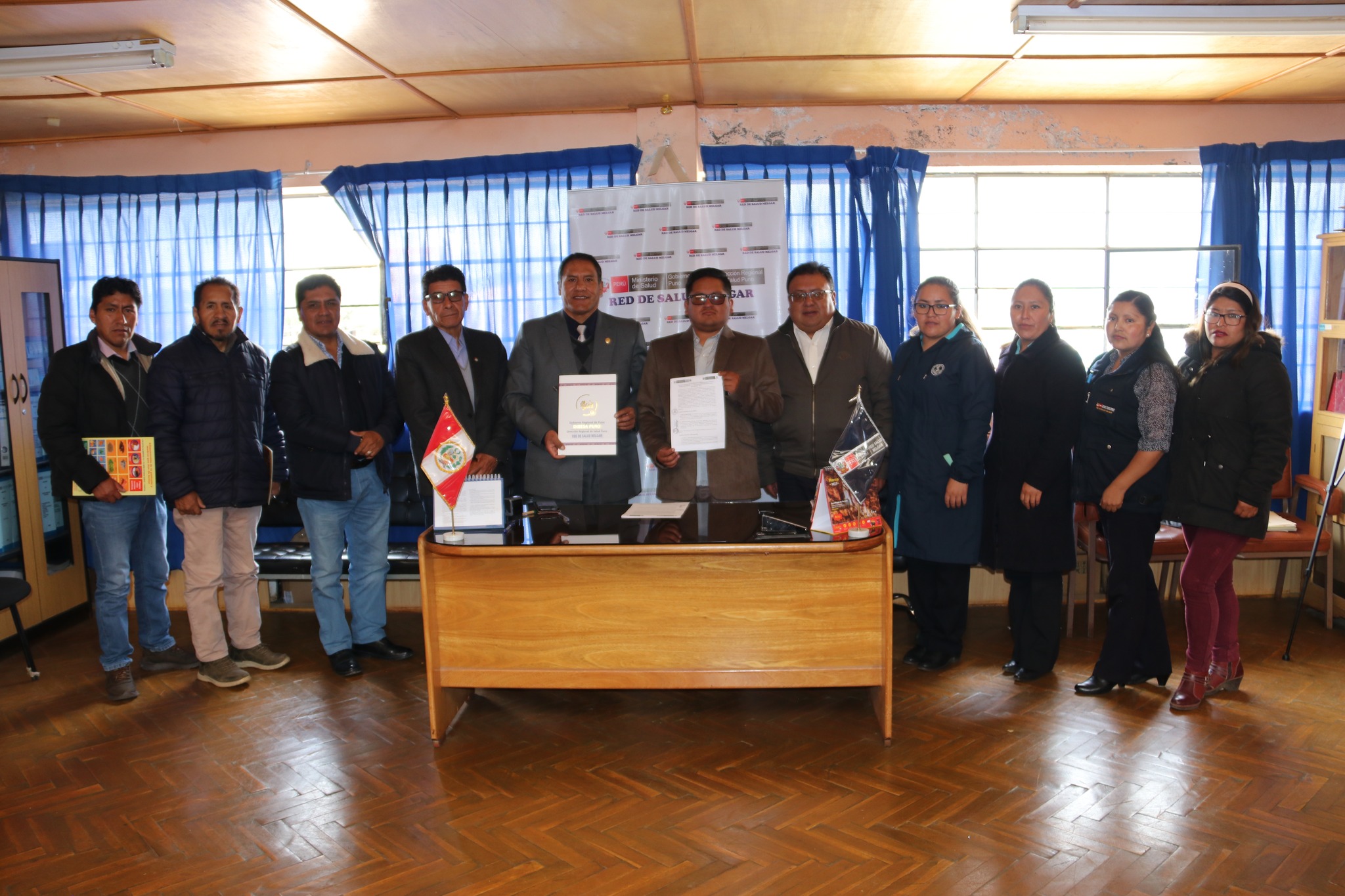 Ugel y la Red de Salud firman convenio interintitucional para beneficiar a más de 16 mil estudiantes de la provincia de Melgar.
