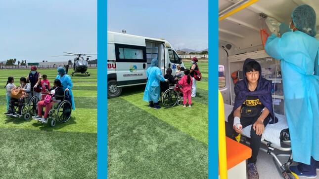 Lima Provincia: Minsa traslada por vía aérea a dos gestantes y a un menor de edad