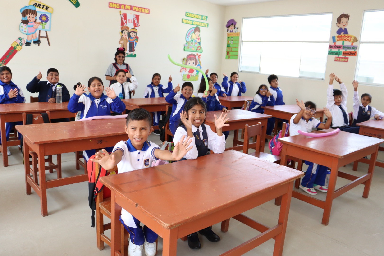 Escolares de la IE Auza Arce inician clases