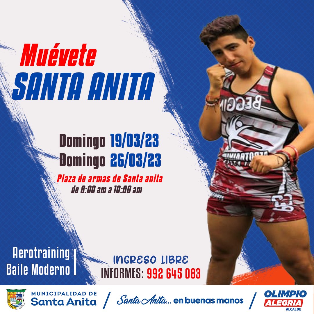 Vecino los invitamos a participar de baile moderno y Aerotraining.