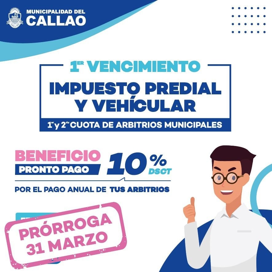 Obtén un 𝟭𝟬% 𝗱𝗲 𝗱𝗲𝘀𝗰𝘂𝗲𝗻𝘁𝗼 por el pago anual de arbitrios.