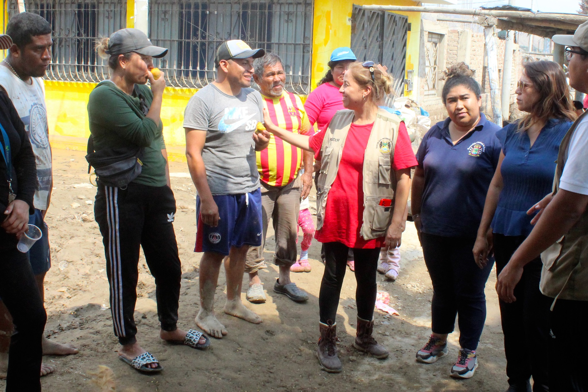 Apoyo solidario impulsado por la MPH, brindó viandas a damnificados del C.P. Huayán