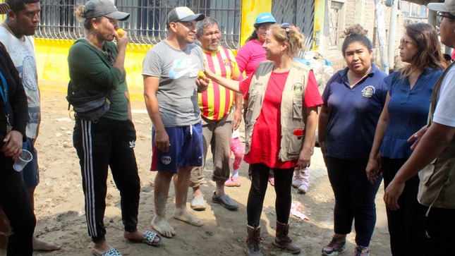 Apoyo solidario impulsado por la MPH, brindó viandas a damnificados del C.P. Huayán