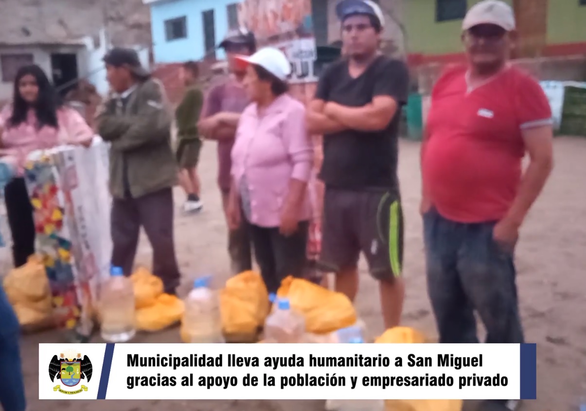Delegación de brigadistas municipales llevaron ayuda humanitaria hasta el poblado de San Miguel