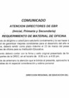 Vista preliminar de documento COMUNICADO - REQUERIMIENTO DE MATERIAL DE OFICINA.PDF