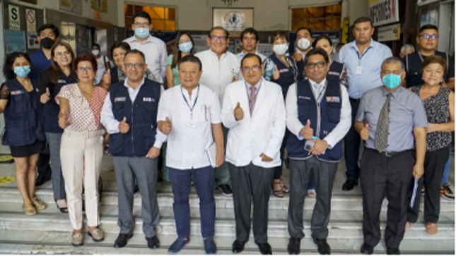 Foto 1 de Hospital Casimiro Ulloa y San Bartolomé son supervisados por la Diris Lima Centro