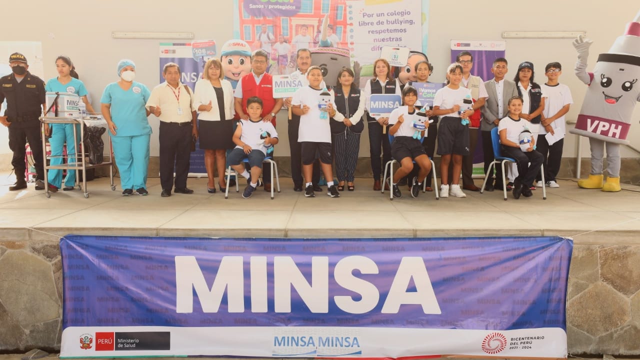 Minsa inicia vacunación contra el VPH para proteger a 790 000 escolares del país