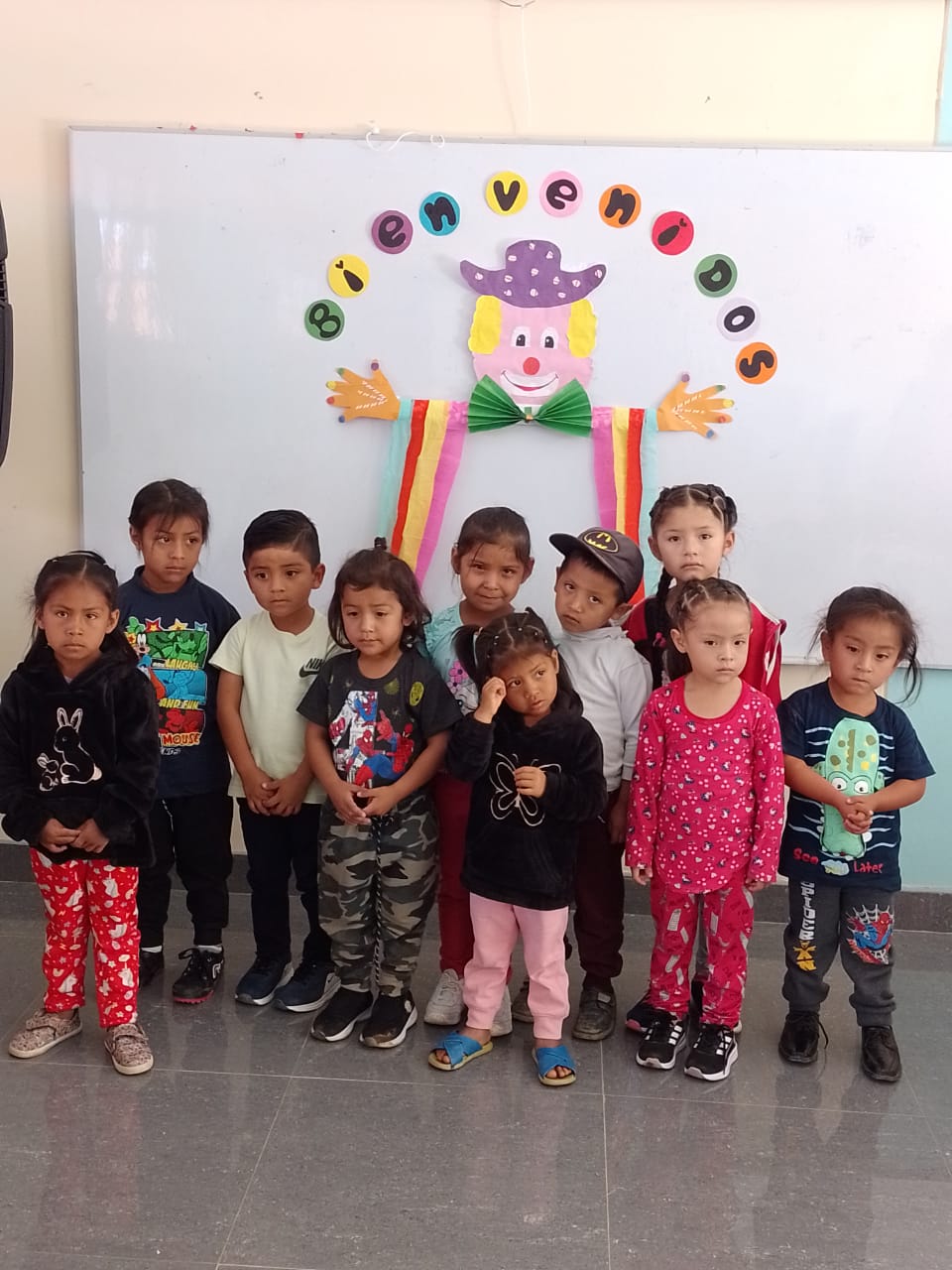 Niñoa y niñs de zona rural