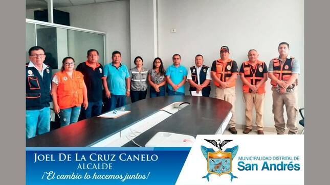 Alcalde Joel De La Cruz Canelo Participó De Reunión En El Marco De La Posible Declaratoria De Emergencia