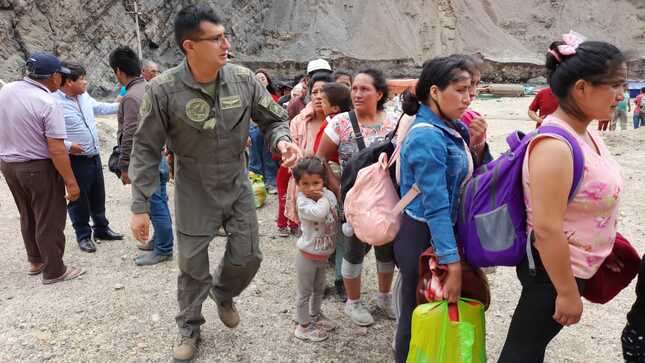 Con éxito culminó rescate ayuda humanitaria a hermanos que viajaban a la provincia de Pataz y otras provincias de la sierra.