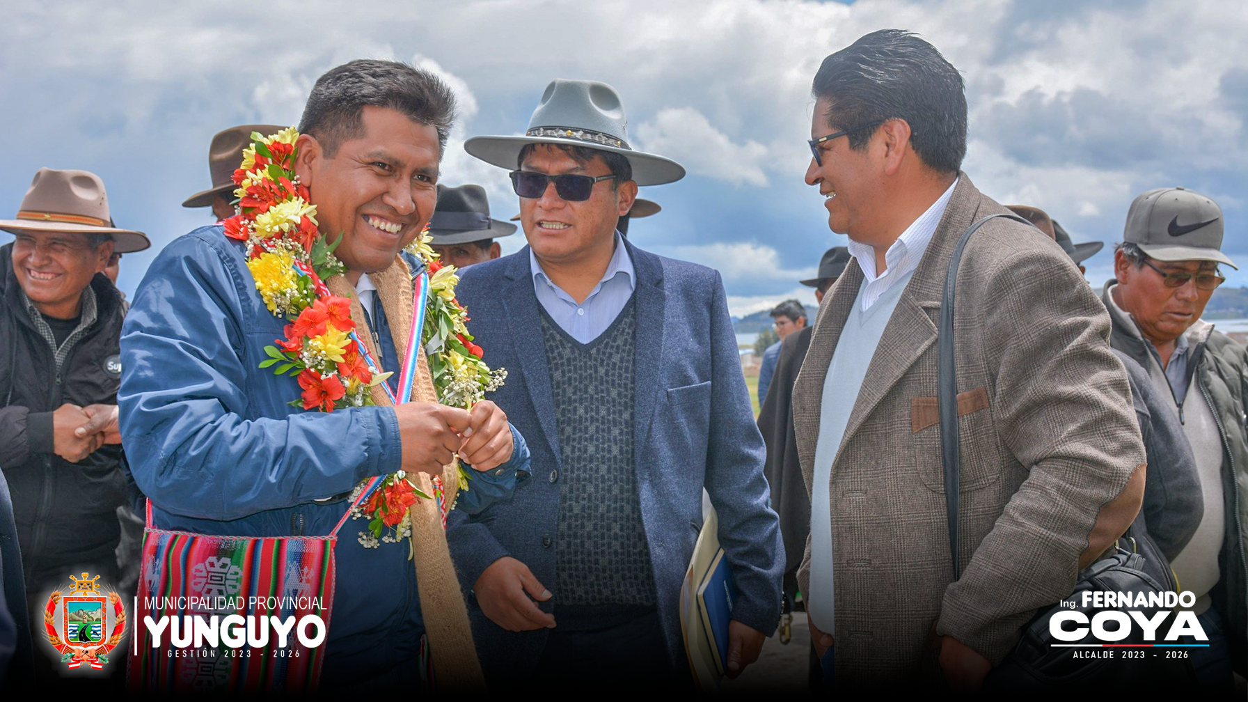 GOBERNADOR REGIONAL Y REPRESENTANTES DE PRONIS REALIZARON VISITA A TERRENO DONDE SE CONSTRUIRÁ NUEVO HOSPITAL DE YUNGUYO