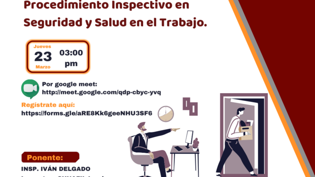 afiche del evento del 23 de marzo, capacitación virtual gratuita sobre despido arbitrario 