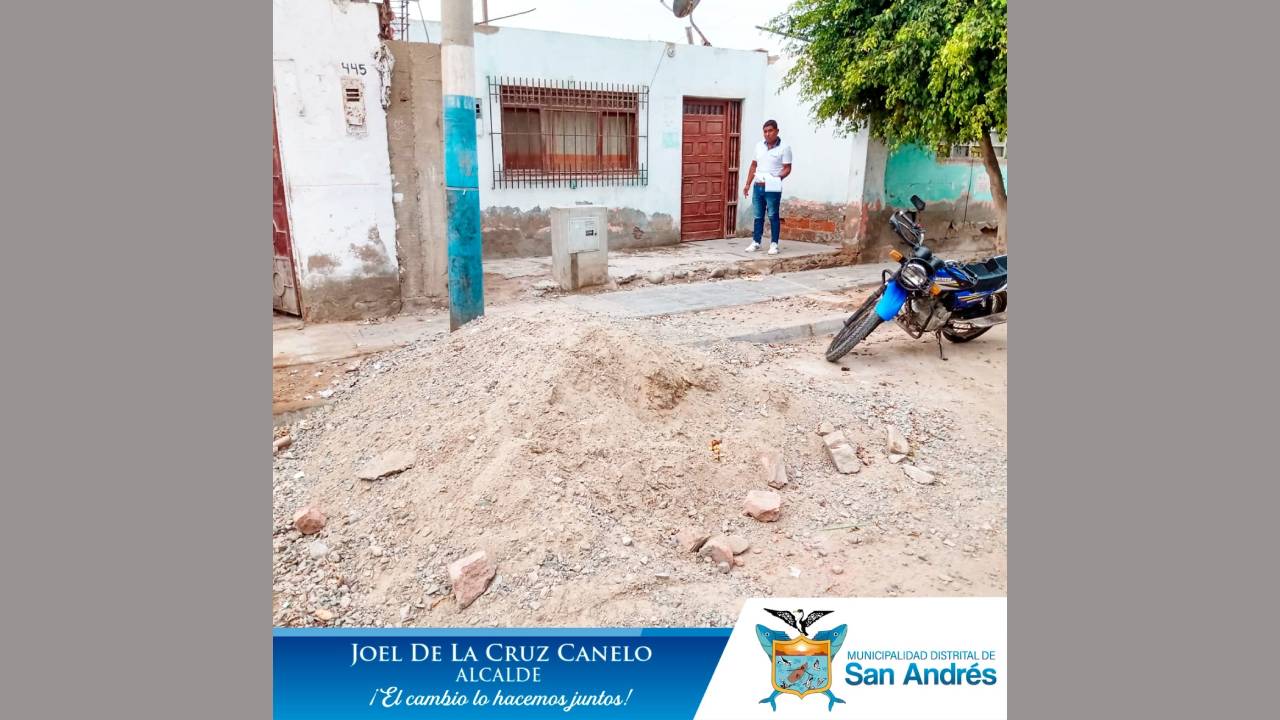 Personal Del Área De Fiscalización Realizarón Las Notificaciones Por Desmonte Y Materiales De Construcción En Las Calles De San Andrés