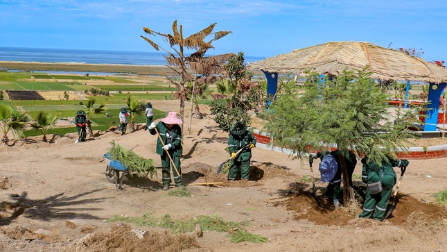 Continuamos con la recuperación de espacios públicos de nuestro distrito. En esta oportunidad los trabajadores municipales realizaron el mantenimiento de ornato del Mirador del Cristo Blanco.